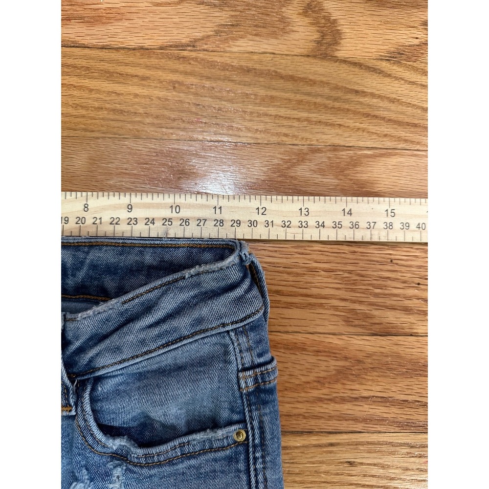 Zara Womens Sz US 2 EUR 34 Jeans Distressed Blue Medium Wash Denim‎ Mid Rise - Picture 5 of 10